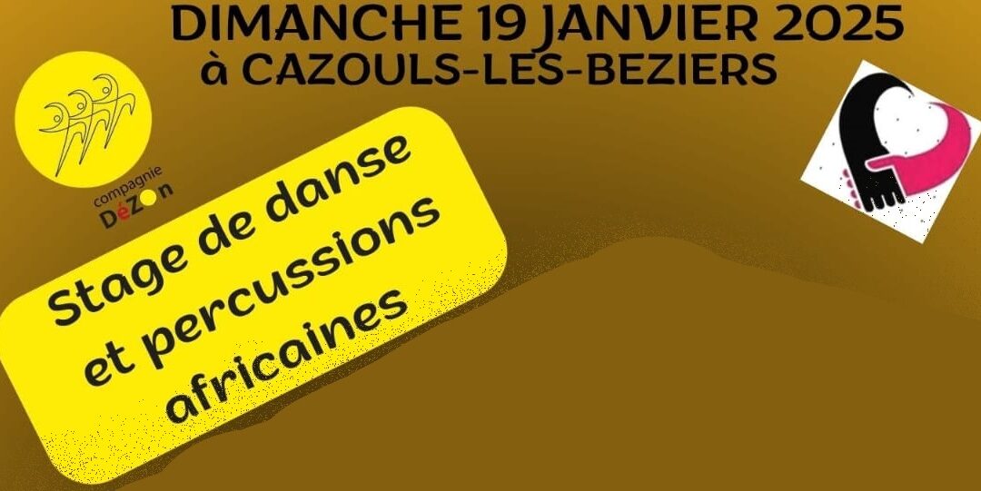 STAGE DE PERCUSSIONS AFRICAINES 19 JANVIER 2025